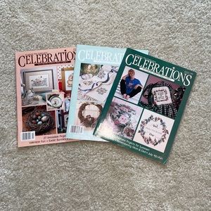 Celebrations to Cross Stitch and Craft Magazine lot